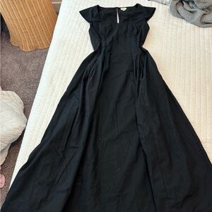 a new day Black Maxi Dress with Cap Sleeves